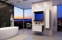 Зеркальный шкаф Roca Ronda 70 с подсветкой Белый глянец Антрацит арт-ZRU9302969 — фото 3, Зеркальные шкафы в ванную