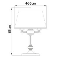 Настольная лампа Artelamp Alice Кремовая Античная бронза арт-A3579LT-3AB — фото 5, Настольные лампы