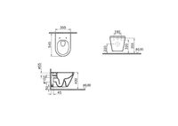 Унитаз Vitra Integra Round подвесной без сиденья арт-7041B003-0075 — фото 5, Подвесные унитазы