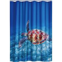Штора для ванны Ridder Sea World 180х200 Синяя цветная арт-42183000 — фото 1, Шторы для ванной