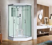 Душевая кабина WeltWasser WW500 Nesse 1002 100x100 профиль Хром стекло прозрачное арт-10000003281 — фото 2, Душевые кабины