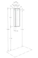 Подвесной шкаф Aquaton Терра 24 Дуб кантри Антрацит арт-1A247403TEKA0 — фото 7, Шкафы для ванной