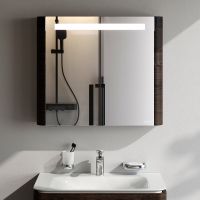 Зеркальный шкаф AM.PM Sensation 80 L Табачный дуб арт-M30MCL0801TF — фото 1, Зеркальные шкафы в ванную