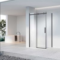 Душевой уголок Vincea Como-N 120x100 профиль Черный стекло прозрачное арт-VSR-4CN1012CLB — фото 2, Прямоугольные душевые уголки