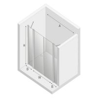 Товар: Душевая дверь New Trendy New Soleo Chrome 110 профиль Хром стекло прозрачное арт-D-0255A - фото 7 Душевая дверь New Trendy New Soleo Chrome 110 профиль Хром стекло прозрачное арт-D-0255A — фото 7, Распашные душевые двери