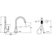 Товар: Смеситель для кухни Jacob Delafon Edouard Хром арт-E23308-CP - фото 6 Смеситель для кухни Jacob Delafon Edouard Хром арт-E23308-CP — фото 6, Смесители для кухни