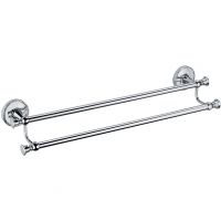 Полотенцедержатель Fixsen Adele двойной Хром арт-FX-55002 — фото 1, Полотенцедержатели