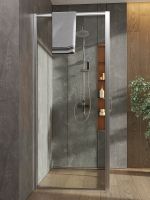 Душевой уголок Orange 120x80 профиль Хром стекло прозрачное арт-E23-12080TCR — фото 5, Прямоугольные душевые уголки