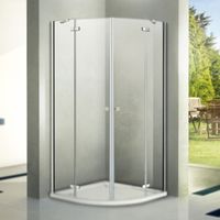 Душевой уголок WeltWasser WW200 R22 90x90 профиль Хром стекло прозрачное арт-10000002935 — фото 1, Душевые уголки четверть круга