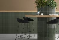 Керамическая плитка Equipe Costa Nova Praia Laurel Green Glossy настенная 5х20 см арт-28470 — фото 2, Керамическая плитка