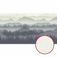 Фреска Ortograf Горы 33626 Фактура флок FLK Флизелин (5,5*3) Серый/Зеленый, Горы/Абстракция арт-33626 (флок FLK) — фото 1, Фрески