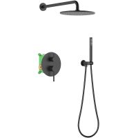 Душевая система Timo Saona Черная матовая арт-SX-2369/03SM — фото 1, Встраиваемые душевые комплекты