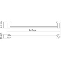 Полотенцедержатель WasserKRAFT Donau Хром арт-K-9430 — фото 3, Полотенцедержатели