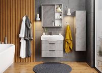 Зеркало Onika Девис 65.00 У Бетон чикаго арт-206542 — фото 3, Зеркала в ванную комнату