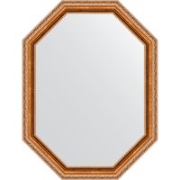 Зеркало Evoform Octagon 62х82 в багетной раме - Версаль бронза 64 мм арт-BY 7071 — фото 1, Зеркала в ванную комнату