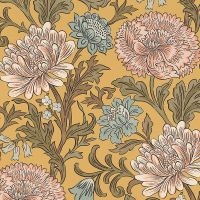Обои RASCH Salisbury Флизелин (0,53*10,05) Желтый/Разноцветный, Цветы арт-553147 — фото 1, Обои для стен