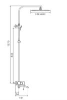 Душевая система Gappo G07 Белая Хром арт-G2407-8 — фото 14, Душевые стойки