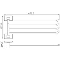 Товар: Полотенцедержатель Gappo поворотный Хром арт-G0714 - фото 2 Полотенцедержатель Gappo поворотный Хром арт-G0714 — фото 2, Полотенцедержатели