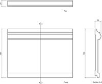 Молдинг гибкий Европласт 1.51.381 2000x193x24 мм арт-1.51.381 (гибкий) — фото 3, Молдинги