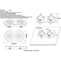 Встраиваемый светильник Crystal Lux Черный арт-CLT 001C2 BL — фото 3, Точечные светильники