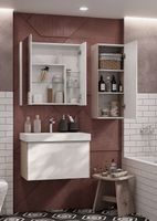 Зеркальный шкаф Aquaton Асти 70 Белый арт-1A263402AX010 — фото 5, Зеркальные шкафы в ванную