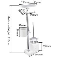 Напольная стойка Gappo Хром Белый арт-G902-1 — фото 7, Стойки - набор держателей