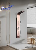 Душевая панель Ceruttispa Celia RG с гидромассажем Розовое золото арт-CT10406 — фото 2, Душевые панели