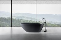 Ванна из искусственного камня Abber Dortmund 170x75 Черная без гидромассажа арт-AM9911B — фото 5, Ванны из искусственного камня