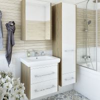 Товар: Тумба под раковину Sanflor Ларго 60.2 подвесная Белая Швейцарский вяз арт-С0002121 - фото 3 Тумба под раковину Sanflor Ларго 60.2 подвесная Белая Швейцарский вяз арт-С0002121 — фото 3, Тумбы под раковину