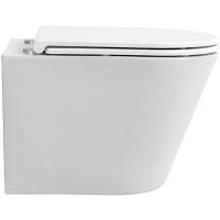 Унитаз Sintesi Essler подвесной Белый с сиденьем Микролифт арт-SIN-TS-SLR-181 — фото 3, Подвесные унитазы