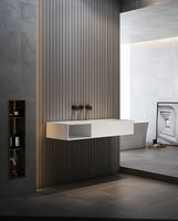 Раковина Abber Stein 120 L Белая матовая арт-AS2640-1.2 L — фото 5, Раковины подвесные