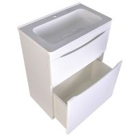 Тумба под раковину Style Line Бергамо 60 Белая антискрейч арт-СС-00002307 — фото 3, Тумбы под раковину