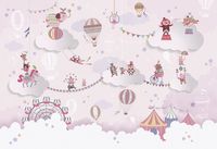 Фреска детская Ortograf Little Friends 34406 Фактура бархат FX Флизелин (4,4*3) Розовый, Животные/Мультимедия арт-34406 (бархат FX) — фото 2, Фрески