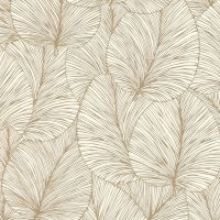 Обои RASCH Denzo II Винил на флизелине (0,53*10,05) Бежевый, Листья арт-456622 — фото 1, Обои для стен