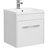 Тумба с раковиной Aquanet Августа 58 подвесная Белая арт-287691 — фото 1, Тумбы с раковиной