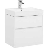 Тумба с раковиной Aquanet Бруклин 60 подвесная Белая арт-212596 — фото 1, Тумбы с раковиной