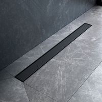 Душевой лоток AM.PM MasterFlow 80 с Черной матовой решеткой / под плитку Tile арт-W01SC-U11-080-04BM — фото 6, Душевые лотки