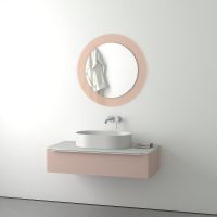 Зеркало Evoform Double d80 на стеклянном основании - цвет Бронза арт-BY 0305 — фото 3, Зеркала в ванную комнату