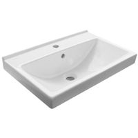 Раковина Sanita Luxe Fest 60 Белая арт-WB.FN/Fest/60-C/WHT.G/S1 — фото 1, Раковины встраиваемые сверху