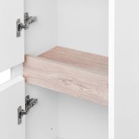 Шкаф пенал Aquaton Нортон 34 L подвесной Белый глянец арт-1A249403NT01L — фото 3, Пеналы для ванной комнаты