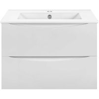 Тумба под раковину Vincea Mia Slim 60 подвесная G.White арт-VMC-2MC600S1GW — фото 1, Тумбы под раковину