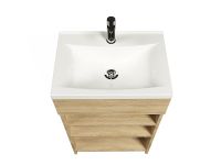 Тумба с раковиной 1MarKa Revo 50H Дуб сонома арт-У98621 — фото 2, Тумбы с раковиной