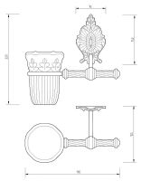 Стакан для зубных щеток Migliore Elisabetta Хром арт-17018 — фото 3, Стаканы для зубных щеток