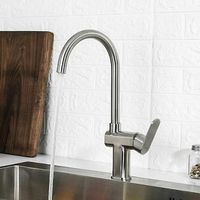 Товар: Смеситель для кухни Frap H805 Нержавеющая сталь арт-F40805 - фото 2 Смеситель для кухни Frap H805 Нержавеющая сталь арт-F40805 — фото 2, Смесители для кухни