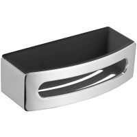 Полка корзина Keuco Elegance New 11658 010001 Хром Антрацит арт-11658010001 — фото 1, Полки для ванной и душа