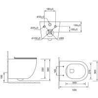 Унитаз Vincea Globo подвесной Белый с сиденьем Микролифт арт-VT1-14T — фото 9, Подвесные унитазы