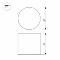 Товар: Потолочный светильник Arlight Cylindo Черный арт-043966 - фото 2 Потолочный светильник Arlight Cylindo Черный арт-043966 — фото 2, Накладные светильники