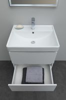 Тумба с раковиной Aquanet Вега 60 подвесная Белый глянец арт-308319 — фото 13, Тумбы с раковиной