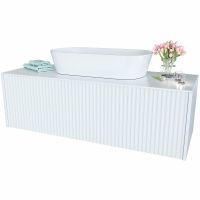 Тумба c раковиной SanVit Рольф 1 120 подвесная Белая арт-krolf1120 — фото 2, Тумбы с раковиной