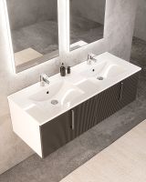 Тумба с раковиной SanVit Рольф W 120 подвесная Белый глянец арт-krolfW120 — фото 3, Тумбы с раковиной